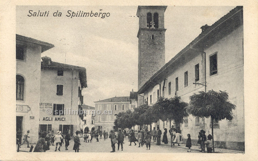 Spilimbergo bambini in centro 1919