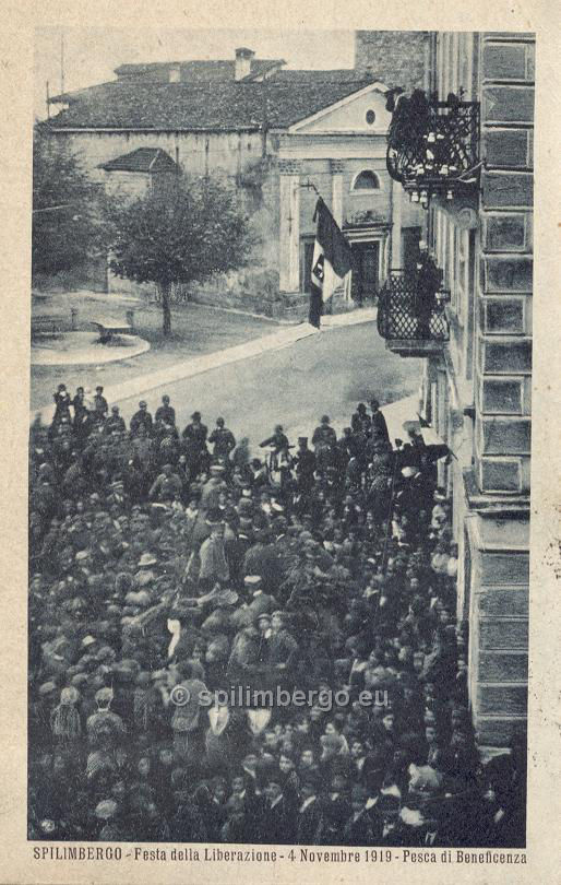 Spilimbergo, Festa della Liberazione 4 Novembre1919.