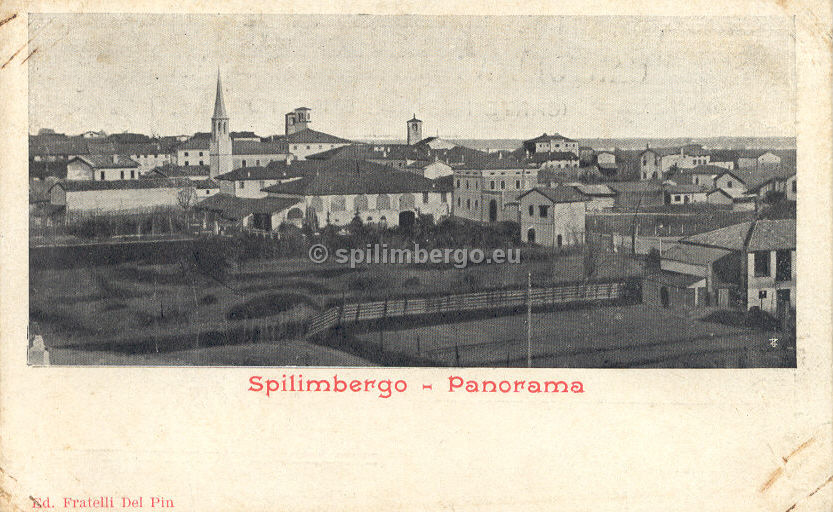 Spilimbergo, Panorama di Spilimbergo 1900