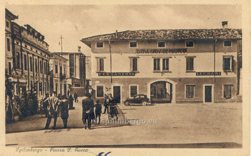 Spilimbergo, Piazza San Rocco 1945