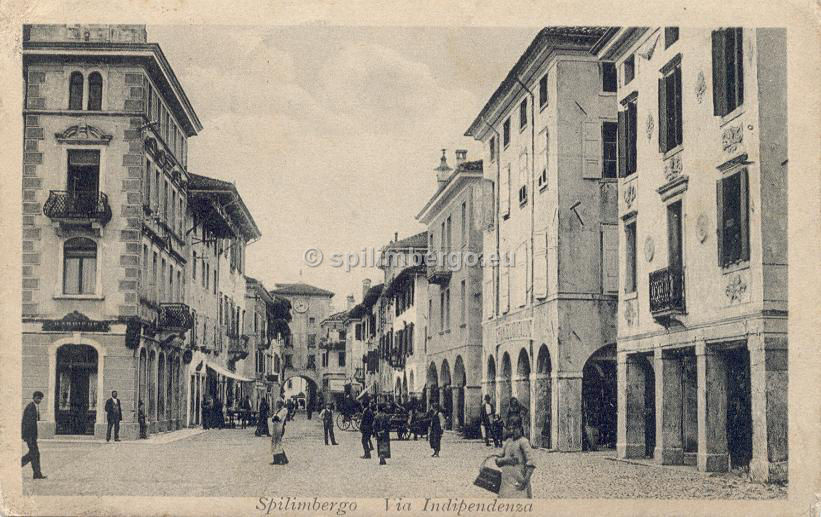 Spilimbergo, via Indipendenza 1917