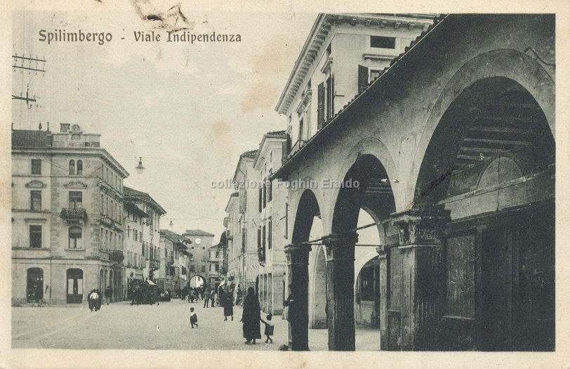 Spilimbergo, via Indipendenza 1924.