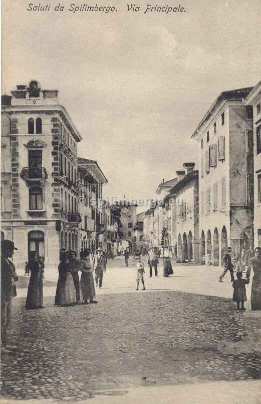Spilimbergo, via Principale 1905