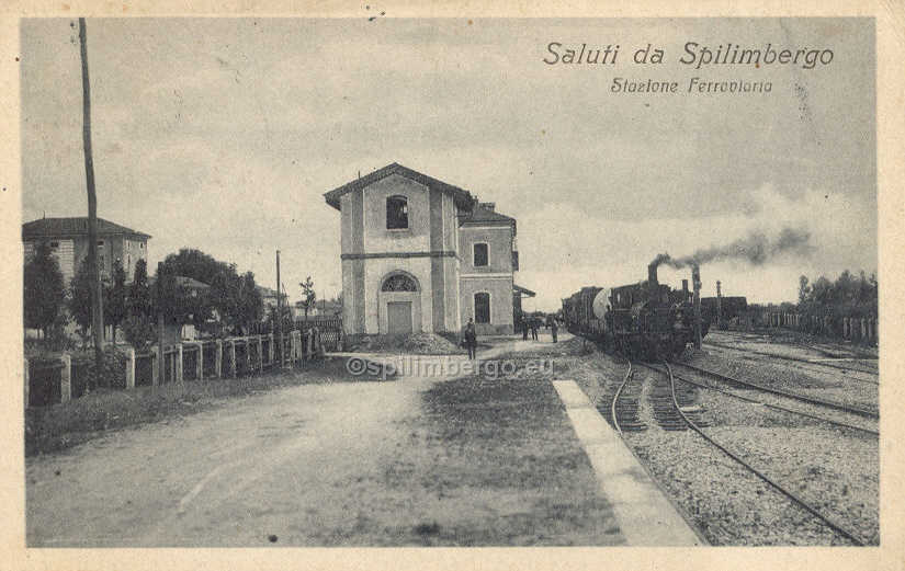 Spilimbergo,  stazione dei treni 1919