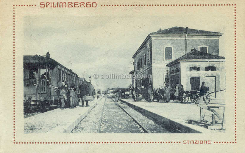 Spilimbergo, stazione dei treni 1922
